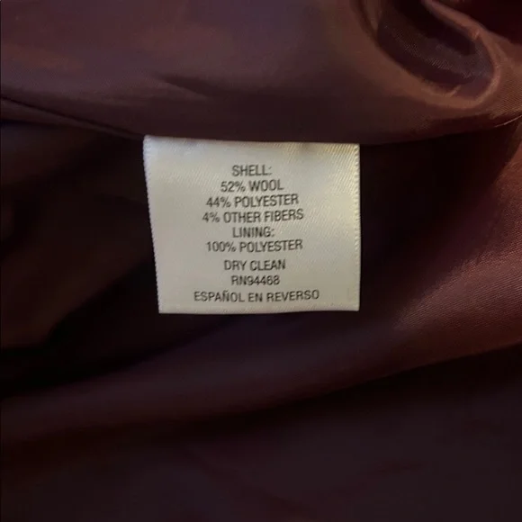 INC International Concepts
I.N.C. Skirted Peacoat Burgundy - Picture 9 of 9